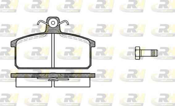 Roadhouse 2128.00 - Kit de plaquettes de frein, frein à disque cwaw.fr