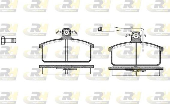 Roadhouse 2128.02 - Kit de plaquettes de frein, frein à disque cwaw.fr