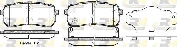 Roadhouse 21288.02 - Kit de plaquettes de frein, frein à disque cwaw.fr