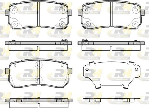 Roadhouse 21288.12 - Kit de plaquettes de frein, frein à disque cwaw.fr