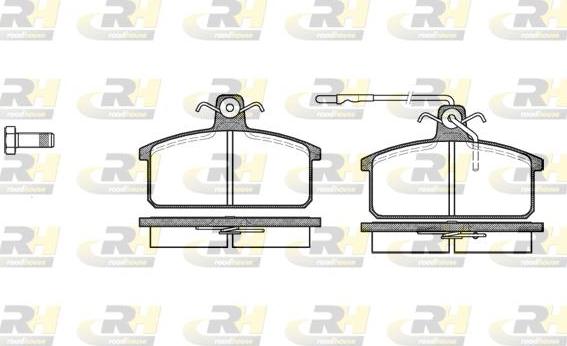 Roadhouse 2128.32 - Kit de plaquettes de frein, frein à disque cwaw.fr