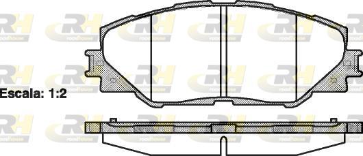 Roadhouse 21234.00 - Kit de plaquettes de frein, frein à disque cwaw.fr