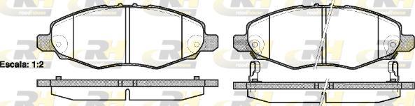 Roadhouse 21235.02 - Kit de plaquettes de frein, frein à disque cwaw.fr