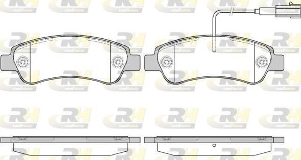 Roadhouse 21238.02 - Kit de plaquettes de frein, frein à disque cwaw.fr