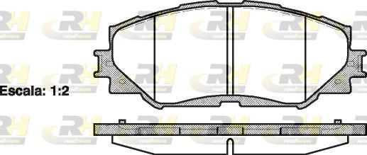 Roadhouse 21232.00 - Kit de plaquettes de frein, frein à disque cwaw.fr