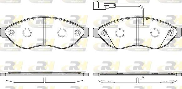 Roadhouse 21237.11 - Kit de plaquettes de frein, frein à disque cwaw.fr