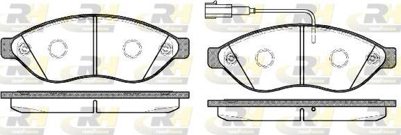 Roadhouse 21237.12 - Kit de plaquettes de frein, frein à disque cwaw.fr