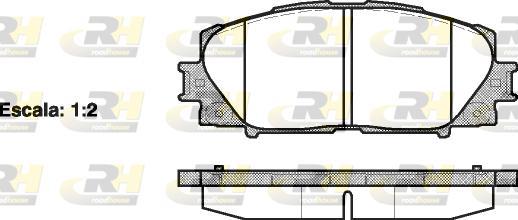 Roadhouse 21224.00 - Kit de plaquettes de frein, frein à disque cwaw.fr