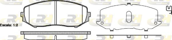 Roadhouse 21225.02 - Kit de plaquettes de frein, frein à disque cwaw.fr