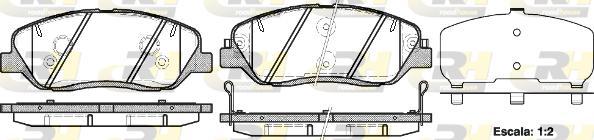 Roadhouse 21226.02 - Kit de plaquettes de frein, frein à disque cwaw.fr