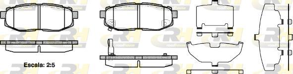 Roadhouse 21228.01 - Kit de plaquettes de frein, frein à disque cwaw.fr