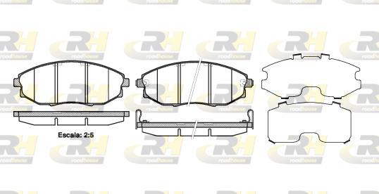 Roadhouse 21223.02 - Kit de plaquettes de frein, frein à disque cwaw.fr