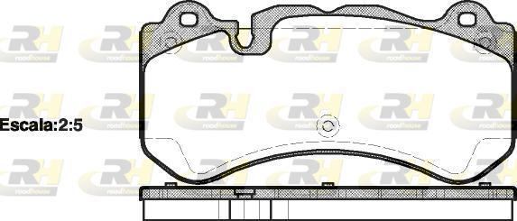 Roadhouse 21279.00 - Kit de plaquettes de frein, frein à disque cwaw.fr