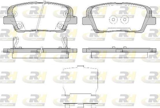 Roadhouse 21274.42 - Kit de plaquettes de frein, frein à disque cwaw.fr