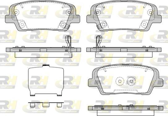 Roadhouse 21274.09 - Kit de plaquettes de frein, frein à disque cwaw.fr