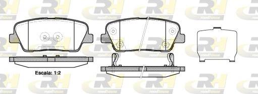 Roadhouse 21274.02 - Kit de plaquettes de frein, frein à disque cwaw.fr