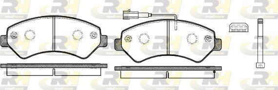 Roadhouse 21275.12 - Kit de plaquettes de frein, frein à disque cwaw.fr