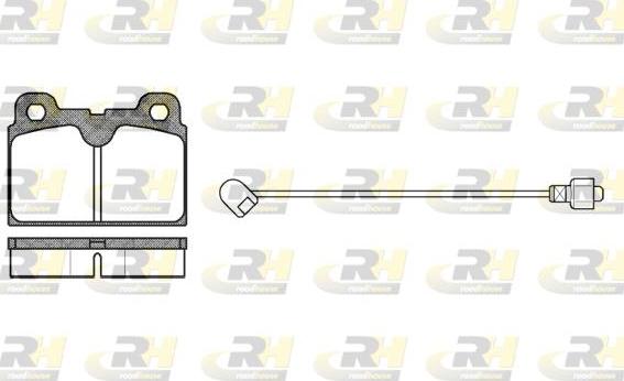 Roadhouse 2127.02 - Kit de plaquettes de frein, frein à disque cwaw.fr