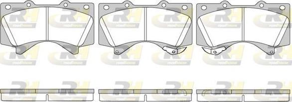 Roadhouse 21271.02 - Kit de plaquettes de frein, frein à disque cwaw.fr