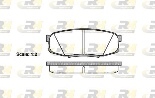 Roadhouse 21272.00 - Kit de plaquettes de frein, frein à disque cwaw.fr