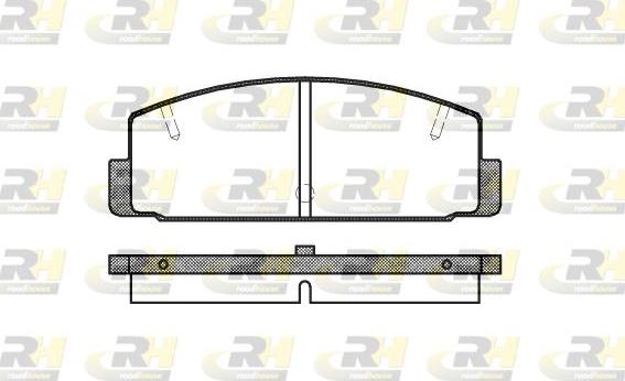 Roadhouse 2179.10 - Kit de plaquettes de frein, frein à disque cwaw.fr