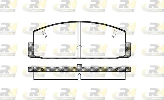 Roadhouse 2179.20 - Kit de plaquettes de frein, frein à disque cwaw.fr