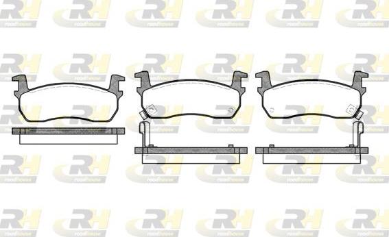 Roadhouse 2174.02 - Kit de plaquettes de frein, frein à disque cwaw.fr