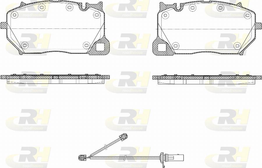 Roadhouse 21743.00 - Kit de plaquettes de frein, frein à disque cwaw.fr