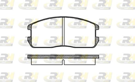 Roadhouse 2175.00 - Kit de plaquettes de frein, frein à disque cwaw.fr