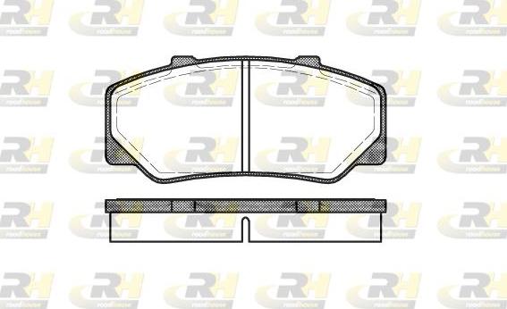 Roadhouse 2176.00 - Kit de plaquettes de frein, frein à disque cwaw.fr