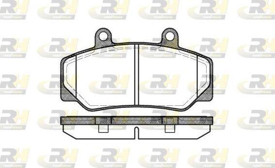 Roadhouse 2176.20 - Kit de plaquettes de frein, frein à disque cwaw.fr