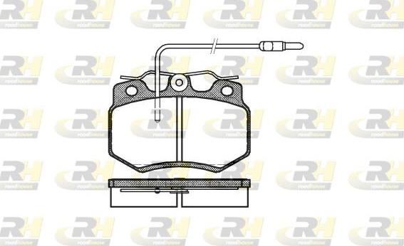 Roadhouse 2170.04 - Kit de plaquettes de frein, frein à disque cwaw.fr