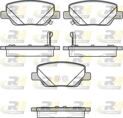 Roadhouse 21700.02 - Kit de plaquettes de frein, frein à disque cwaw.fr