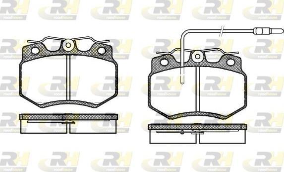 Roadhouse 2170.02 - Kit de plaquettes de frein, frein à disque cwaw.fr