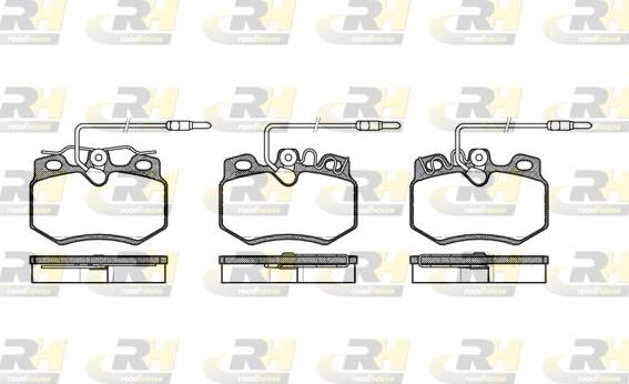 Roadhouse 2170.14 - Kit de plaquettes de frein, frein à disque cwaw.fr