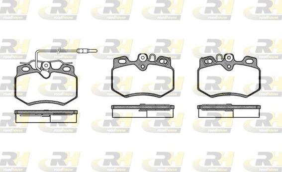 Roadhouse 2170.12 - Kit de plaquettes de frein, frein à disque cwaw.fr