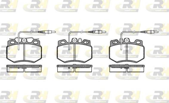 Roadhouse 2170.34 - Kit de plaquettes de frein, frein à disque cwaw.fr