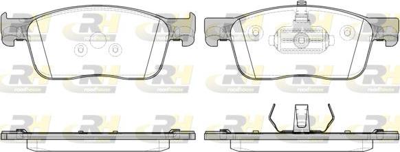 Roadhouse 21719.00 - Kit de plaquettes de frein, frein à disque cwaw.fr