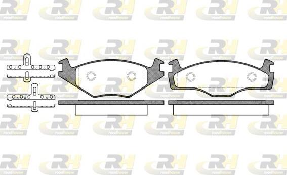 Roadhouse 2171.05 - Kit de plaquettes de frein, frein à disque cwaw.fr