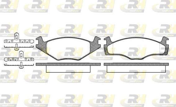 Roadhouse 2171.10 - Kit de plaquettes de frein, frein à disque cwaw.fr