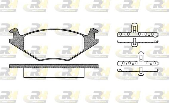 Roadhouse 2171.20 - Kit de plaquettes de frein, frein à disque cwaw.fr