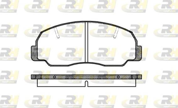 Roadhouse 2178.10 - Kit de plaquettes de frein, frein à disque cwaw.fr