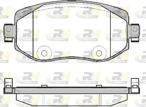 Roadhouse 21724.08 - Kit de plaquettes de frein, frein à disque cwaw.fr