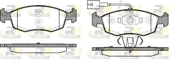 Roadhouse 2172.52 - Kit de plaquettes de frein, frein à disque cwaw.fr