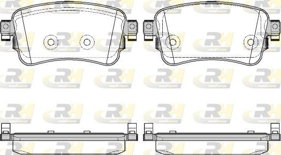 Roadhouse 21720.00 - Kit de plaquettes de frein, frein à disque cwaw.fr