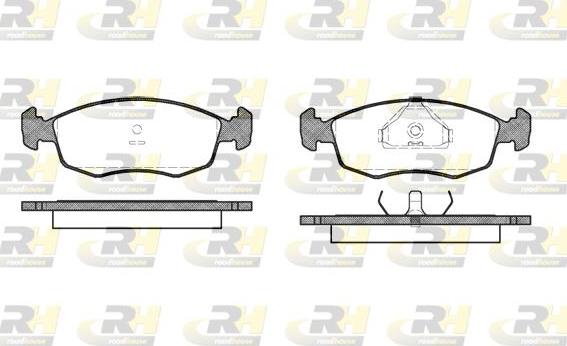 Roadhouse 2172.00 - Kit de plaquettes de frein, frein à disque cwaw.fr