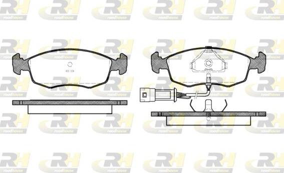 Roadhouse 2172.02 - Kit de plaquettes de frein, frein à disque cwaw.fr