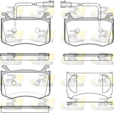 Roadhouse 21721.02 - Kit de plaquettes de frein, frein à disque cwaw.fr