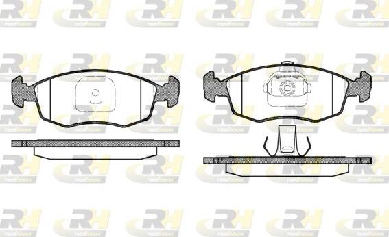 Roadhouse 2172.10 - Kit de plaquettes de frein, frein à disque cwaw.fr