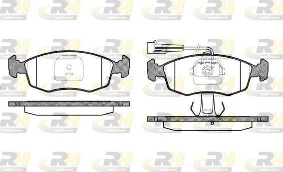 Roadhouse 2172.12 - Kit de plaquettes de frein, frein à disque cwaw.fr